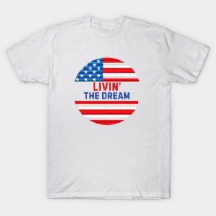 Retro TV style livin the dream T-Shirt